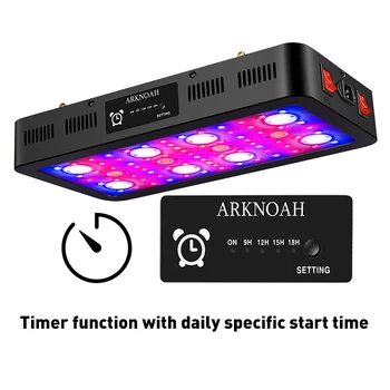 ARKNOAH LED Grow Light Visą Spektrą 2400W Dual Chip Laikas Augti Lempos, skirtos Šiltnamio efektą sukeliančių Patalpų Augalų Daržovių Bloom Jungikliai
