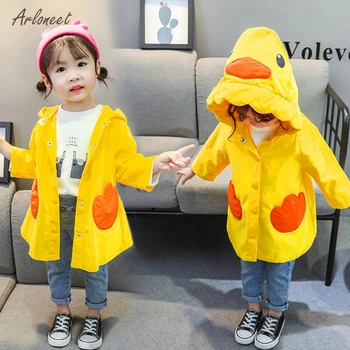 ARLONEET Mergaitės Berniukai žiemos striukė vaikams 2019 m. Rudenį Pobūdžio Vėjo Kailis Outwear Drabužius roupas infantil menina