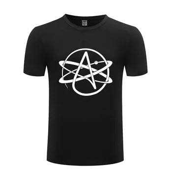 Ateistas Simbolis Vyrų Marškinėliai FMV Pastafarian Religijos Spausdinti Naujovė T Medvilnės Marškinėliai trumpomis Rankovėmis Marškinėlius Streetwear Plius Dydis