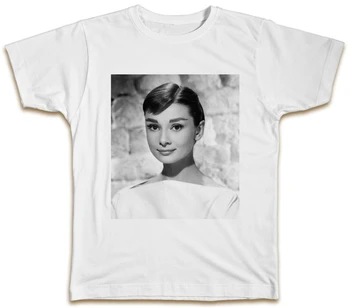 Audrey Hepburn T-Shirt - Retro Derliaus Vasarą Dizaineris Dovanų Top Metu Derliaus Grafinis Tee Marškinėliai