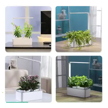 Augintojas Patalpų Augalų Hydroponics Augti LED Šviesos Soilless Auginti Augalų Auga Šviesos Auto Gėlių Darželio Puodą Augalų Medelynas