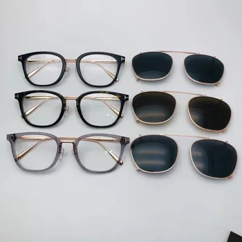 Aukštos kokybės akiniai TF5570 aikštės akiniai iš titano rėmo gali būti precription akinius trumparegystė hyperopic akiniai