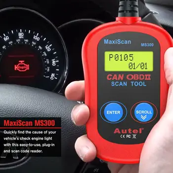 Autel MaxiScan MS300 OBDII Automobilių Diagnostikos Įrankiai Kodas Skaitytojas Automobilių Reikmenys OBD2 Escaneo del variklio