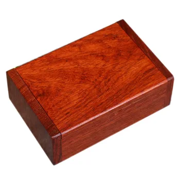 Autentiškas Birmos aukštos kokybės raudonmedžio medienos cigarečių dėžutės, cigarečių atveju,talpinimo 105 * 70 * 38mm