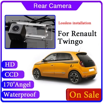Automobilio Galinio vaizdo atsarginę Kamerą Renault Twingo 3 III~2020 Automobilį Atbuline eiga Pagalba Fotoaparatas