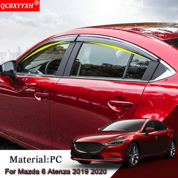 Automobilio Stilius 4pcs Automobilių Stogines Prieglaudos Langą Skydeliai Saulės, Lietaus apsauga Lipdukai Padengti Auto Reikmenys Mazda 6 Atenza 2019 2020