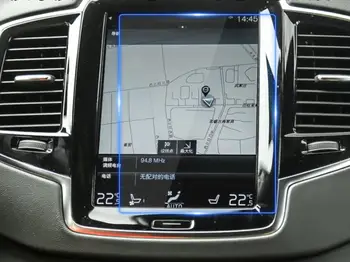 Automobilių Navigacijos Grūdintas Stiklas Ekrano Apsauginės Plėvelės DVD GPS Multimedia LCD Apsaugas Volvo XC90 S90 V90CC XC40 XC60 2018 2019