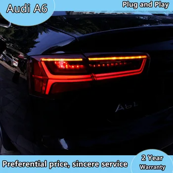 Automobilių Optikos atveju, skirtas Audi A6L A6 2012-2016 galiniai žibintai Audi A6 Tatilights LED Uodegos Šviesos diodų (LED Žibintas Galinis Certa užpakalinis žibintas Automobilių