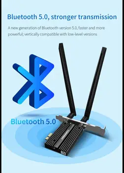 AX200 PRO Žaidimų Žaidimas 3000M Belaidžio Tinklo plokštė Gigabit Dual Dažnio PCIE Bluetooth 5.0 Wifi Tinklo plokštė 2.4 G/5G 802.11 AX