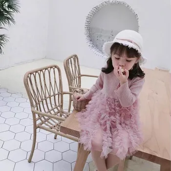 Baby Princess Dress Baby Girl Drabužiai 2020 M. Pavasarį Ir Rudenį Gimtadienio Suknelė Kūdikių Nėrinių Suknelė Mergina Suknelės
