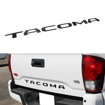 Bagažinės Įterpti Raidžių Toyota Tacoma 2016 2017 2018 2019 Specialių 3D Cinko Matinė juoda