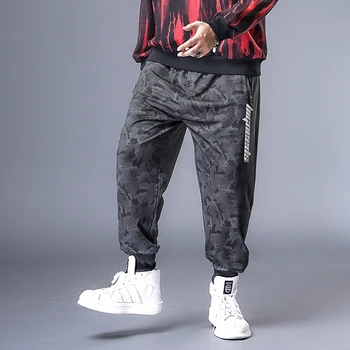 Baggy Kelnės Vyrams Hip-Hop Streetwear Ziajać Kamufliažas Sweatpants Vyrų Jogger Negabaritinių Vyrų Mados Kelnės Didelis Dydis 7XL HX534