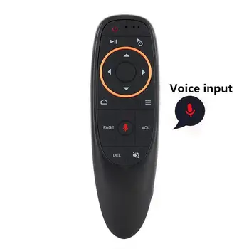 Balso Nuotolinio Valdymo 2.4 G Bevielio Oro Pele Mikrofonas Giroskopas IR Mokymosi Android TV Box T9 H96