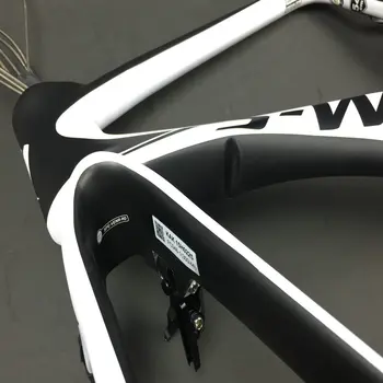 Balta juoda ud T1100 dviračių anglies rėmo 2020 naujausias stilius v stabdžiai kelių dviračio rėmas+nuo balnelio iškyšos+fork+rankenos dviračių sistema
