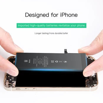Baseus Originalios Mobiliojo Telefono Baterijas iPhone 6s 6 s Plius 6p Vidaus Bateria Pakeitimo Nekilnojamojo Talpos Baterija Skirta iPhone 6