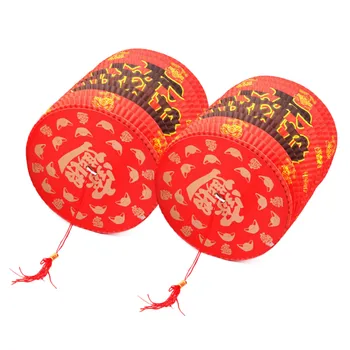 Behogar 10VNT Sulankstomas Kišeninis Laimę Raudono Popieriaus Žibintų Kinijos Naujųjų Metų Pavasario Šventė Šalies Namų Puošybai