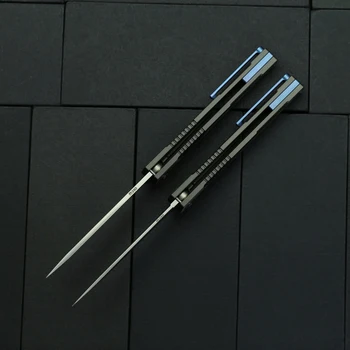 BEKETEN Šešėlis Flip Folding Peilis M390 Titano Ašmenys Rankenos Lauko Išgyvenimo Kempingas Medžioklės Taktinis Kišenėje Peiliai EDC Įrankiai