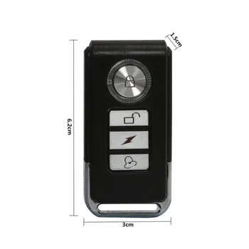 Belaidžio Dviračių Anti-theft Alarm Lock Vibracijos Dviračiu, Motociklu E-bike Vibracijos Signalas Dviračių Priedai 113dB