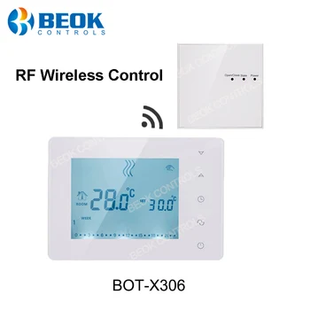 Beok 306RF Belaidis Termostatas Wifi Smart Temperatūros Reguliatorius Patalpos Termostatas, Dujų Katilas Dirba su Alexa 