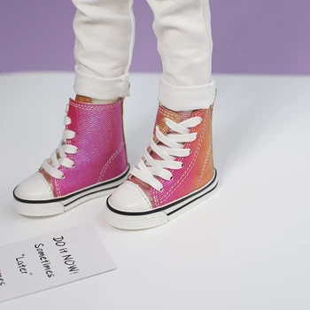 BJD doll batai violetinė-oranžinė aukštos viršutinio valdybos batai 1/3 1/4 Dėdė BJD SD SD13 lėlės Sport Laisvalaikio bateliai lėlės priedai
