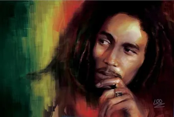 Bob Marley - Visiškai 5D Kvadratinių / Apvalus Deimantas Tapyba.