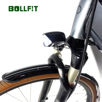 Bollfit E dviračių Priedai, Elektros Dviratis LED Priekinės Šviesos 12V 24V 36V 48V 72V 150LM Žibintuvėlis Elektrinių Dviračių Konversijos Rinkinys
