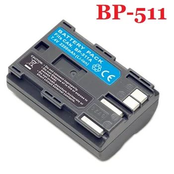 BP-511, Baterija BP-511A BP511 BP511A Canon G5 G6, G3, G2, G1 EOS 300D 50D, 40D 30D 20D 5D MV300i Skaitmeninio Fotoaparato, 7.4 V, Li-ion+Stebėti