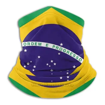 Brazilijos Vėliava-Flag0075 Šalikas Neck Gaiter Šilčiau Apdangalai, Dviračių Kaukė Brazilija Brazilia Senna Nekilnojamojo Indėnų Pele Futbolo