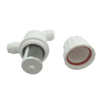 C056 Mini baltas diferencialo užraktas inline su SS filtras plaunamas filtras inline vandens filtras