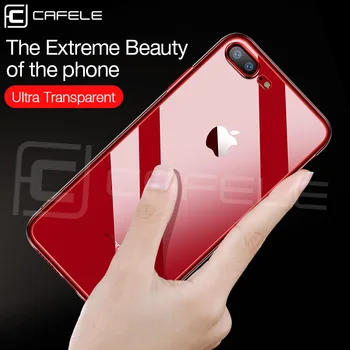 Cafele Prabanga Atveju iPhone 7 8 Plius Crystal Clear Minkštos TPU Case Cover 