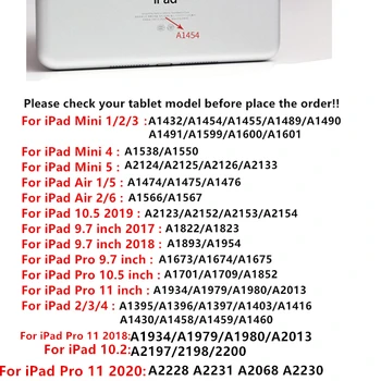 Case for iPad Pro 11 2020 10.2 Pro 10.5 Padengti Odos dangą, Soft Case for iPad 9.7 Oro 3 2 1 Mini 123 7th Gen Auto Miego Rubisafe