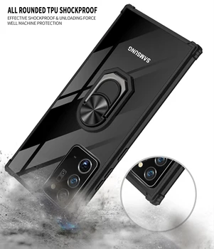 Case For Samsung Galaxy Note 20 Ultra 10 Pastaba Pro S10 Silikoninis Telefono Apvalkalas Magnetinio Automobilio Savininkas Žiedas Telefono Atvejais Atsparus Smūgiams Dangtis