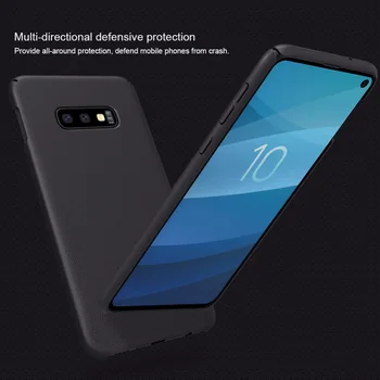 Case for Samsung Galaxy S10e NILLKIN Super Matinio Shield matinis KOMPIUTERIO kietąjį galinį dangtelį dovana telefono turėtojas