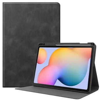 Case for Samsung Galaxy Tab S6 Lite 10.4 P610 P615 Tablet Funda su S Pen Turėtojas PU Odos Smart Cover 