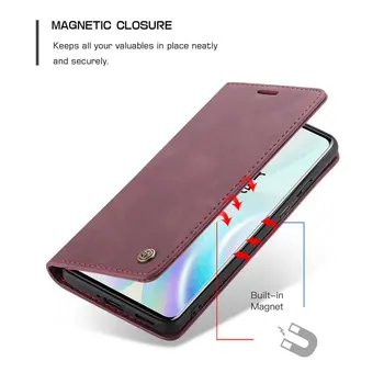 CaseMe Magnetinio Flip Case For Oneplus 7 Pro Odos Piniginės 