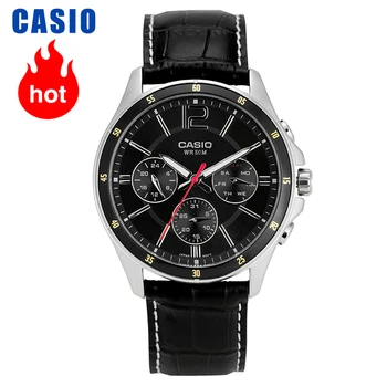 Casio montre noir paprastas kvarcas montre pour hommes MTP-1374L-1Aчасы мужские