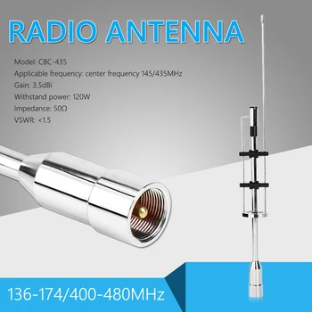 CBC-435 UHF VHF Dual Band Automobilio Radijo Antenos 145MHz 435MHz Automobilių Radijo PL-259