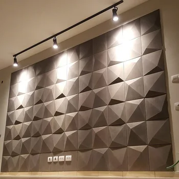 Cemento sienos plytų silikono formos daugiakampiai trikampės aikštės TV foną, sienų pelėsių