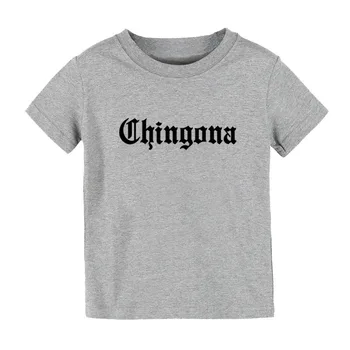 Chingona meksika latina Spausdinti Vaikai marškinėlius Berniukui, Mergina marškinėliai Vaikams, Vaikiška Drabužius Juokinga Gatvės Viršuje, Trišakiai CZ-144