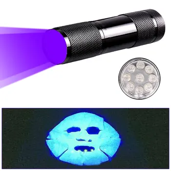 CLAITE U01 9 LED Violetinė Šviesa Daugiafunkcį Fotoblykstės UV LED Žibintuvėlis Fluorescencinį detektorių Pen AAA Nešiojamų Apšvietimas