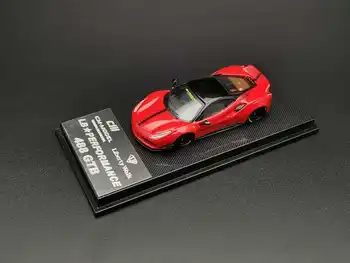 CM Veiklos Prabangių Sportinių Lenktynių Superautomobilį 488 GTB Raudona Diecast Žaislas Laisvę Vaikščioti 1:64 Modelio Automobilių Transporto priemonė su Ekrano Lange