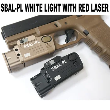 CNC Aliuminio SBAL-PL Ginklas Šviesos IR Raudonojo Lazerio SBAL Gun Žibintuvėlį Combo Fotografavimo Medžioklės Airsoft Taktinis Pistoletas Šautuvas Šviesos