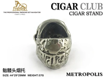 COHIBA Kaukolė Cigarų Peleninę Turėtojas Plieno Stovas Cigarų Savininko Piršto Žiedą, aukso, Sidabro Priedai, vyriški Dalykėlių