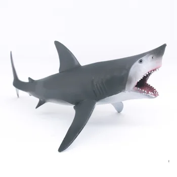 CollectA Laukinės Gamtos Gyvūnų, Jūros, Vandenyno Didysis Baltasis Ryklys (Atviro Žandikaulio) Plastiko Pav Vaikų Žaislas Modelio #88729