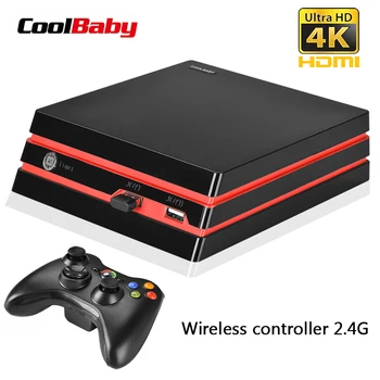 Coolbaby vaizdo žaidimų konsolės 4K HDMI Išvesties Retro 600 Klasikiniai žaidimai 64 Bitų 2.4 G Bevielio dvigubai Gamepad Konsolės Kalėdų Dovana