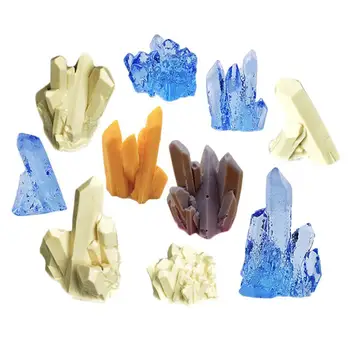 Creative 3D Kristalų Skiltyje Silikono Formos Saldainiai, Šokolado Liejimo Crystal Aromato Akmens Liejimo formos