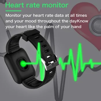 D13 Smart Laikrodžiai 116 Plius Širdies Ritmo Žiūrėti Smart Apyrankė Sporto Laikrodžiai Smart Juosta Atspari Vandeniui Smartwatch 