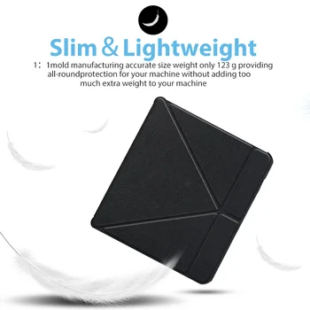 Dangtelis Atveju Tolino Vision 5 Origami Miego padengti Tolino Vision 5 7inch e-knyga, e-reader funda rubisafe Multi-stovėti būdais+dovanos