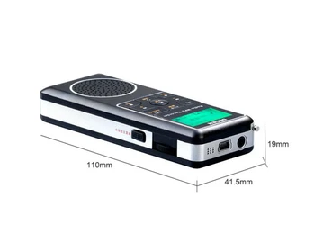 Degen DE1127 4GB MP3 Grotuvas ir Diktofonas su FM Stereo Degen Skaitmeninis radijo imtuvas MW, SW ESU Trumpųjų Radijo