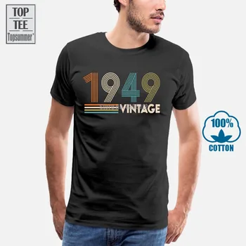 Derliaus 1949 T-Marškinėliai Vyrams, Prekės ženklo Marškinėliai Moterims Viršuje Tee MOTERIŠKI Marškinėliai Medvilniniai Marškinėliai Hip-Hop Marškinėliai Baltos spalvos Marškinėlius